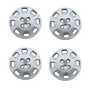 KIT COPPONI RUOTA 13″ FIAT PANDA MY LIFE DAL 2011 AL 2012 CON LOGO FIAT COLORE ROSSO