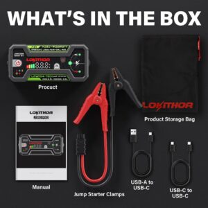 LOKITHOR J1350 PRO JUMPSTARTER 12V 1350A LIFEPO4 POWER BANK BOOSTER PORTATILE