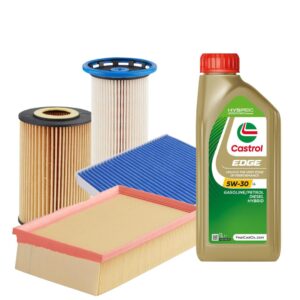 KIT TAGLIANDO COMPLETO OLIO CASTROL 5L + 4 FILTRI XENERGY PER GOLF VII 1.6/2.0